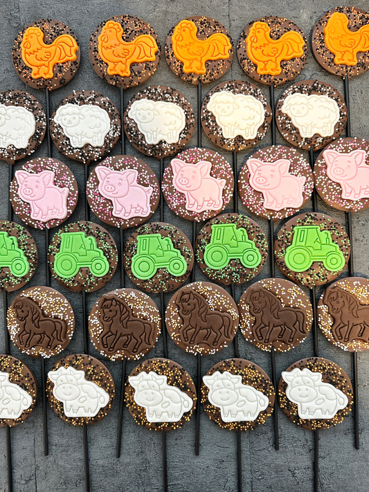 Farm Yard Fondant Lollipop
