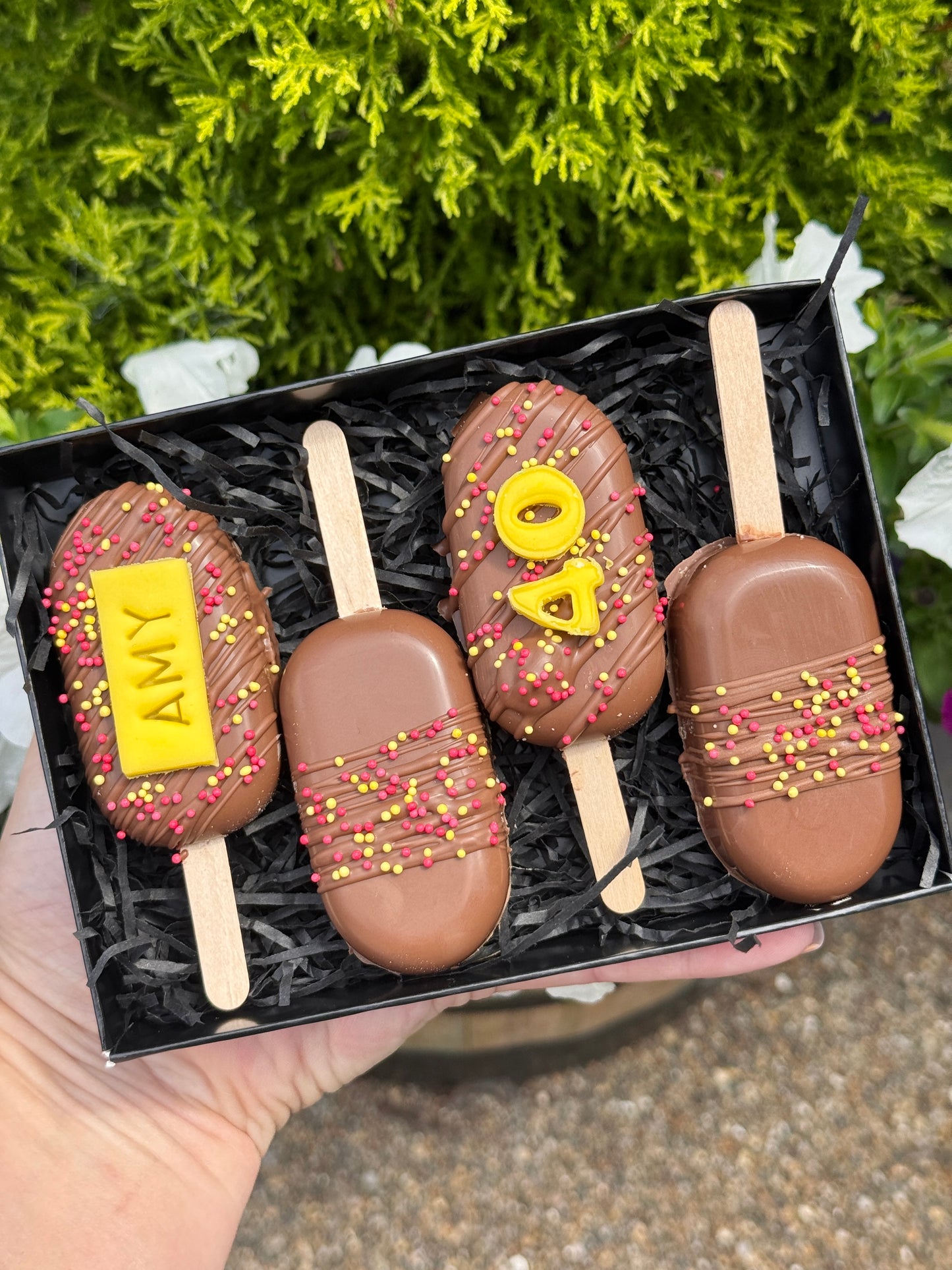 Personalised Birthday Chocolate Pops Gift Box