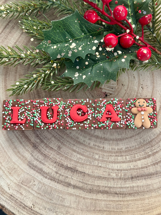 *New* Christmas Personalised Square Letter Chocolates