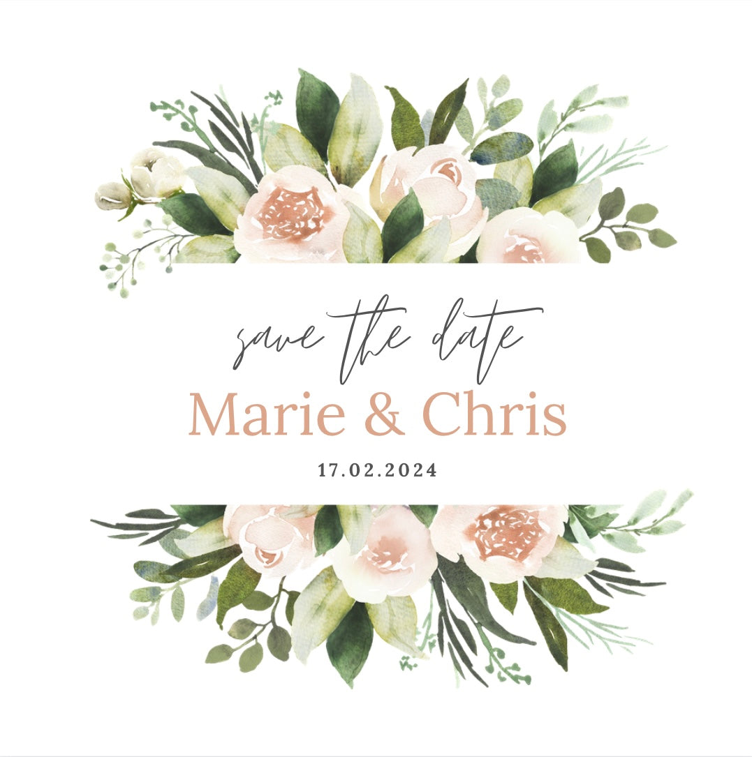 Small ‘Save the Date’ Fondant Topper Lollipop