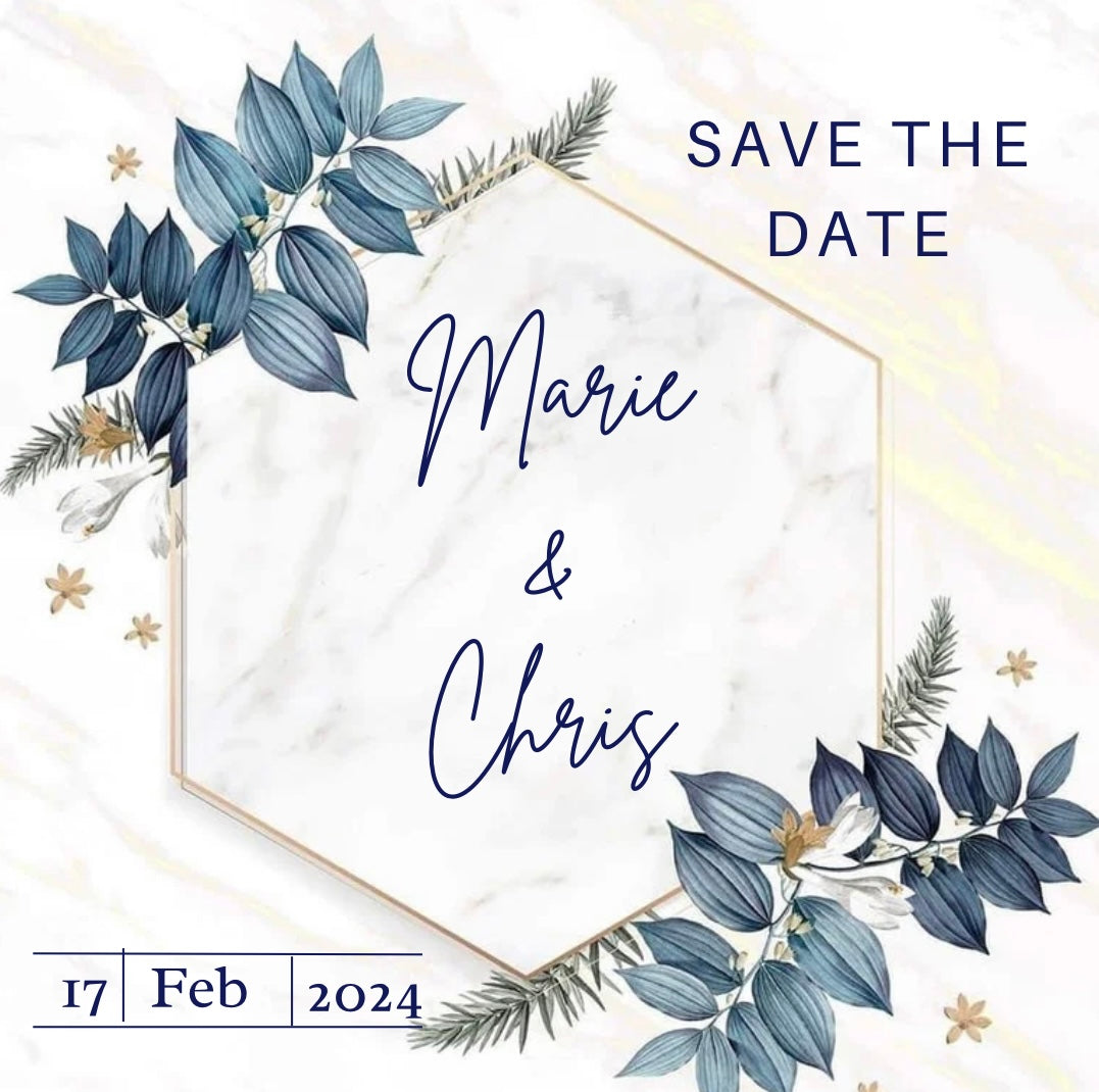 Small ‘Save the Date’ Fondant Topper Lollipop