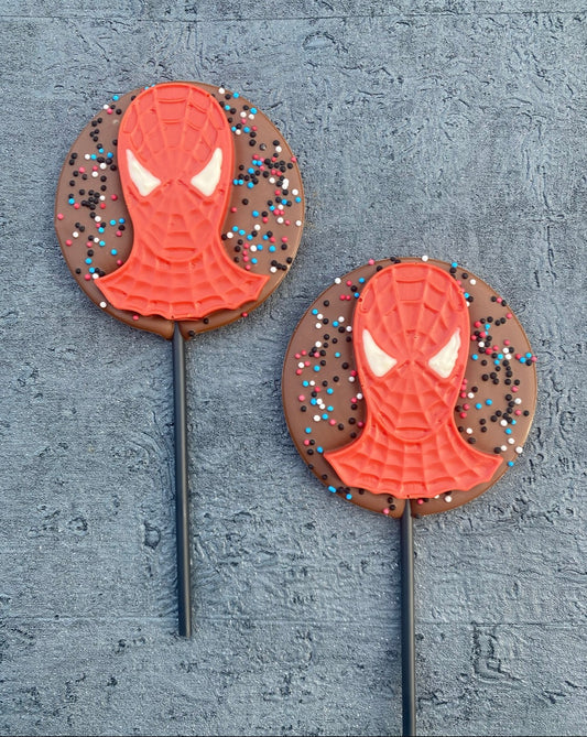 Round Spider-Man Lollipop