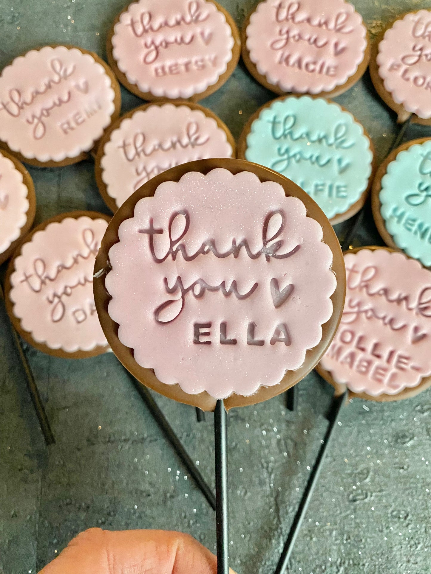 Small Round Thank You Lollipop