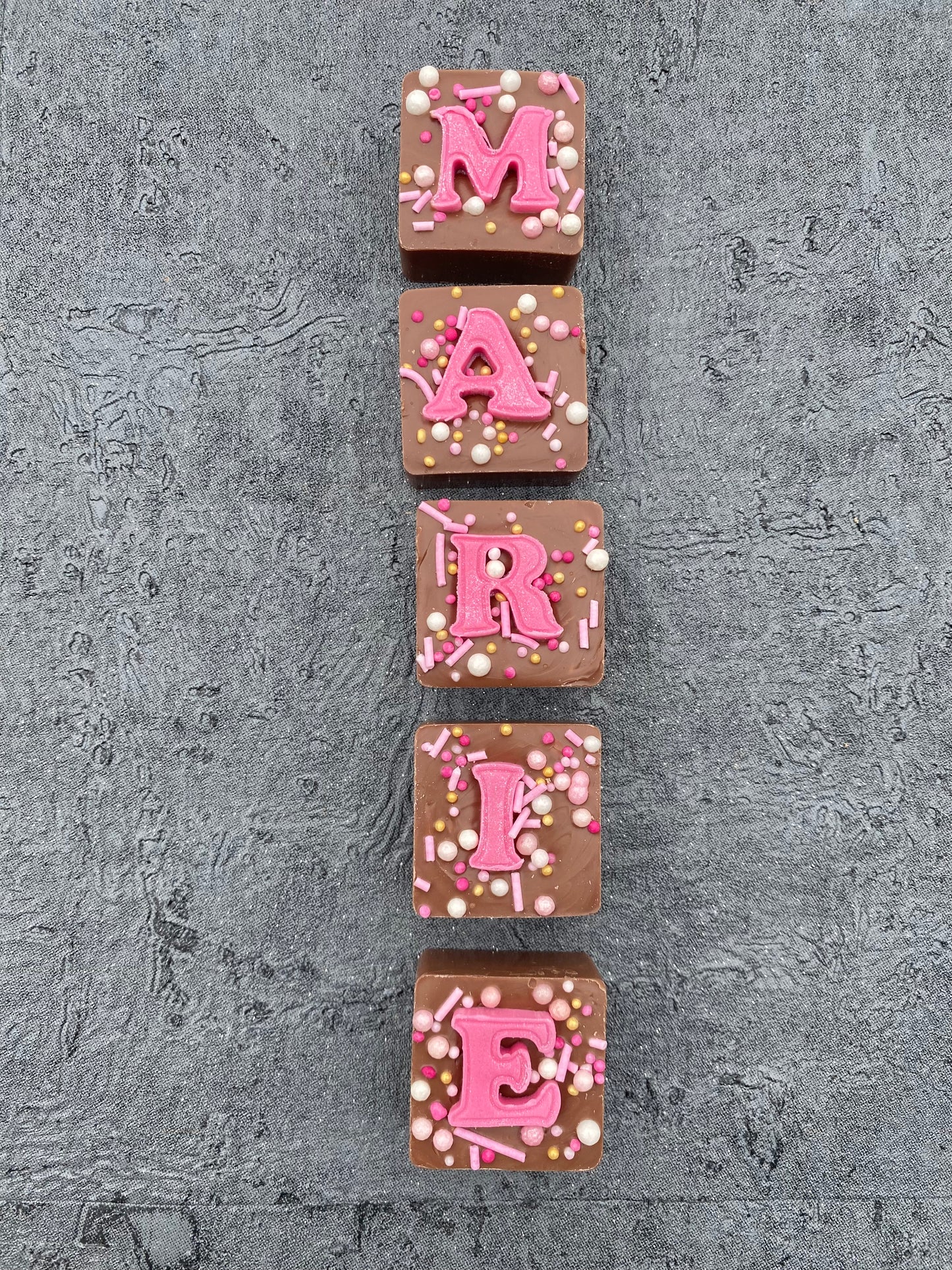 Personalised Square Letter Chocolates