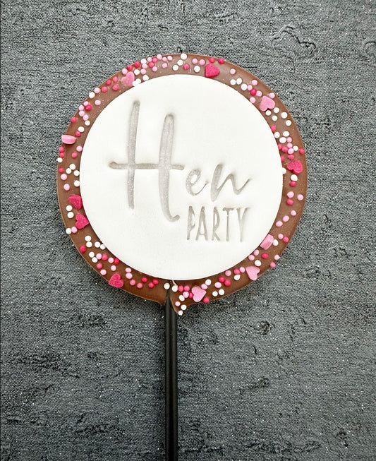 Small Round Hen Party Lollipop