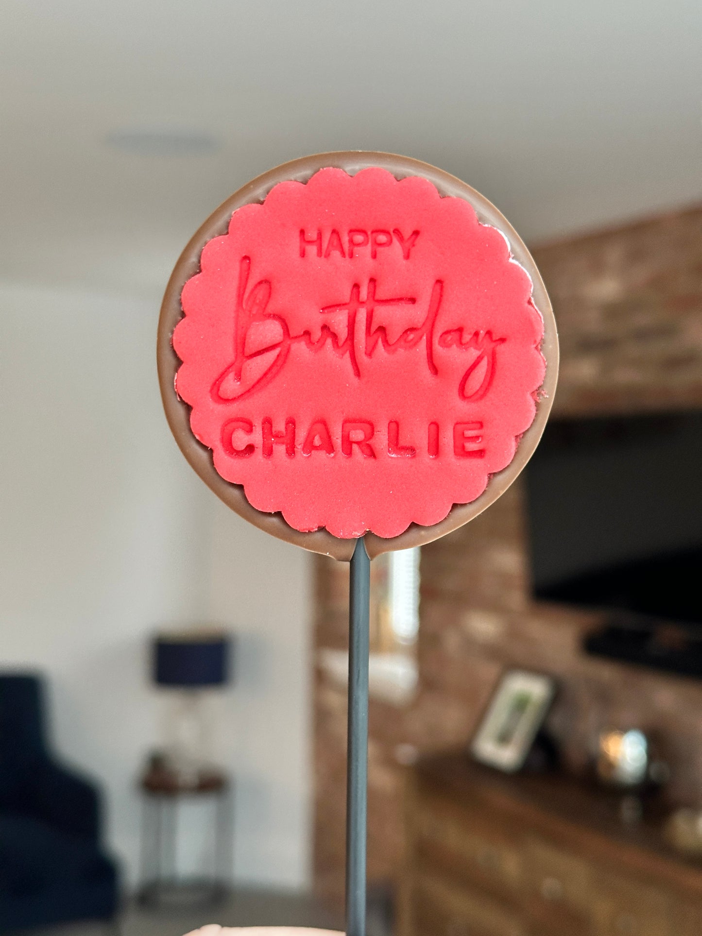 Small Personalised Happy Birthday Lollipop