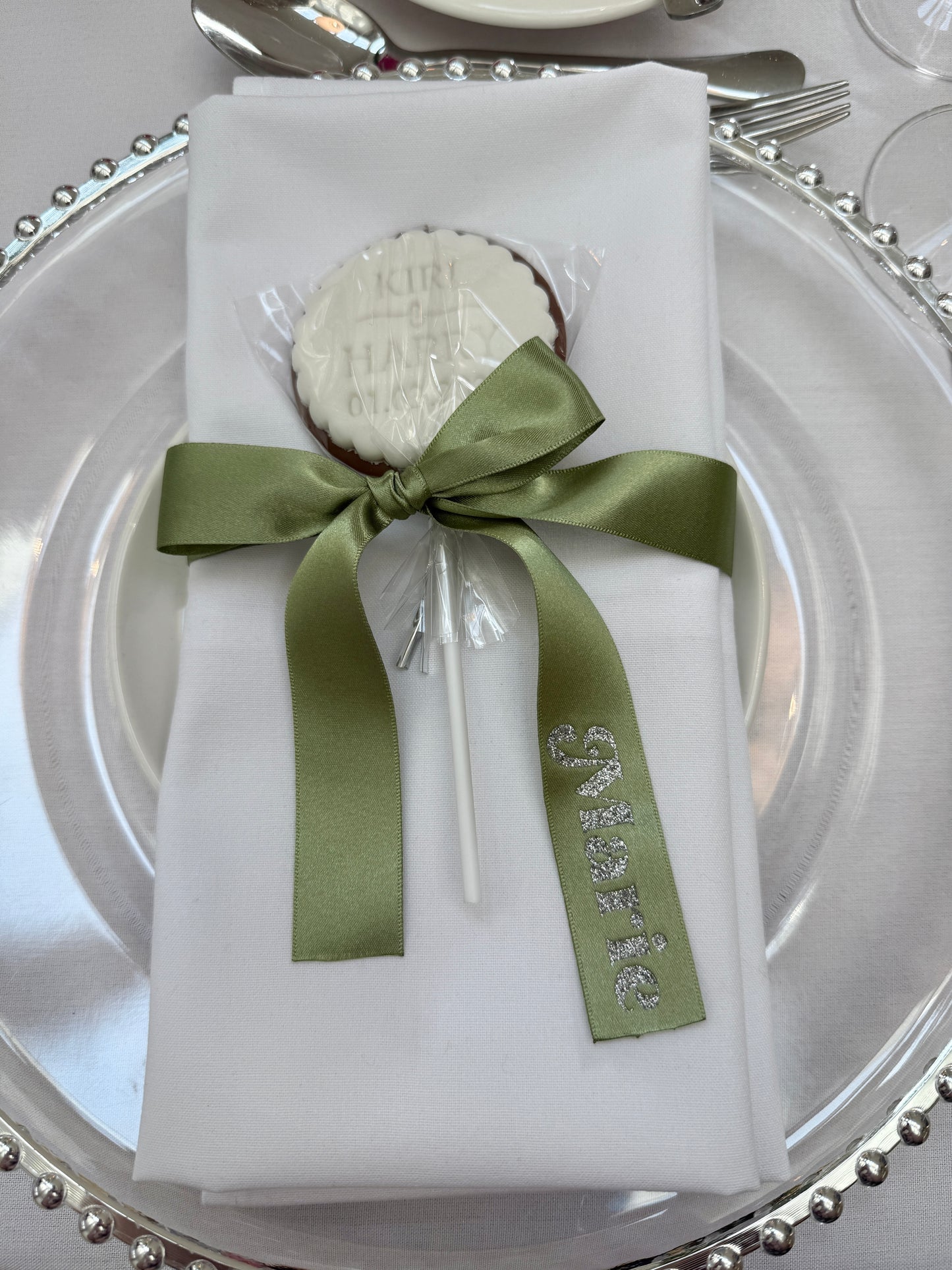 Small Personalised Fondant Topper Lollipop