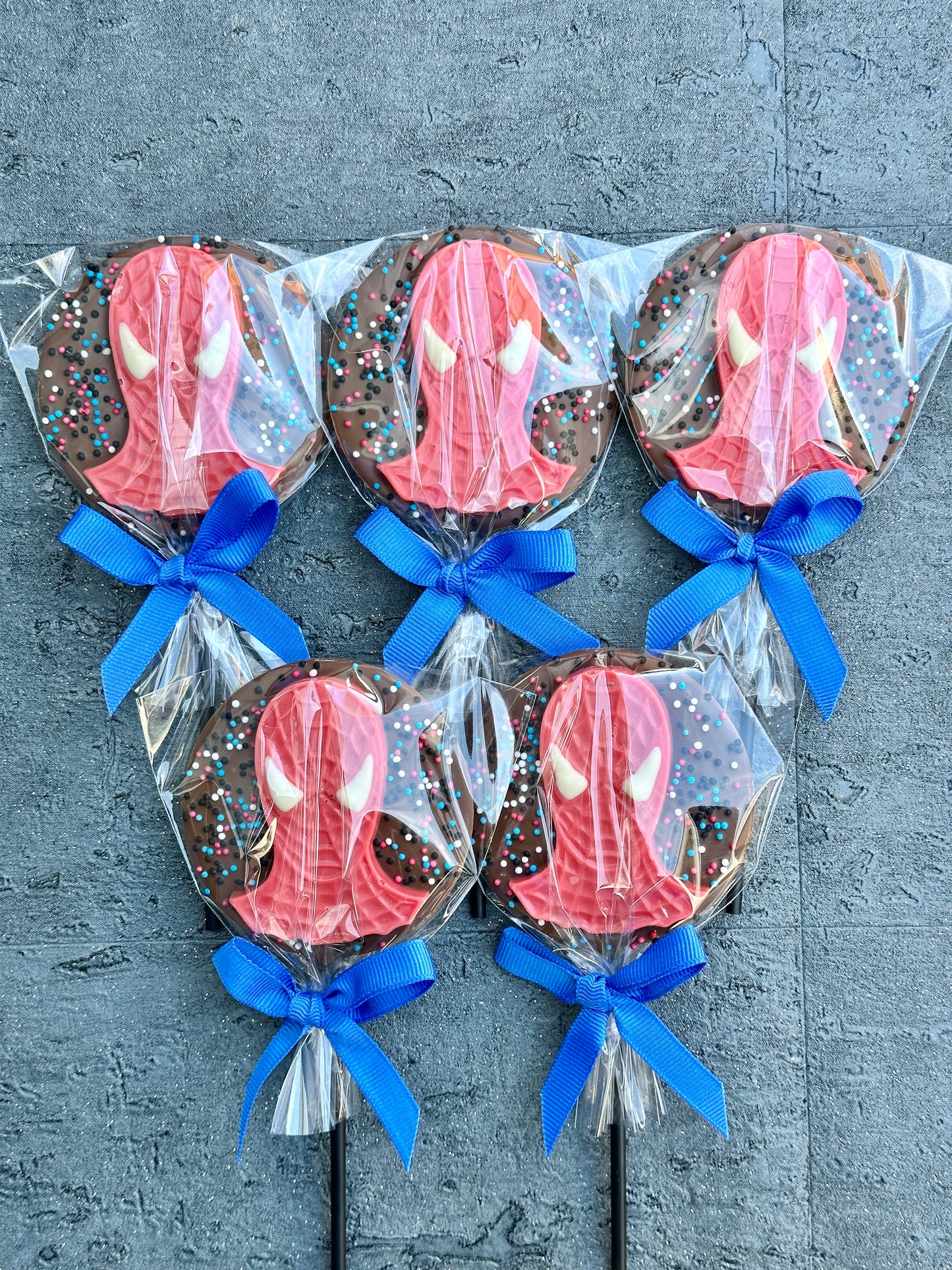 Round Spider-Man Lollipop