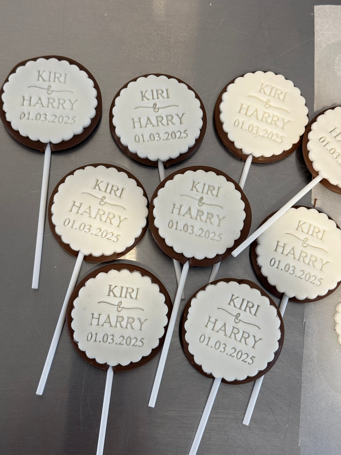 Small Personalised Fondant Topper Lollipop