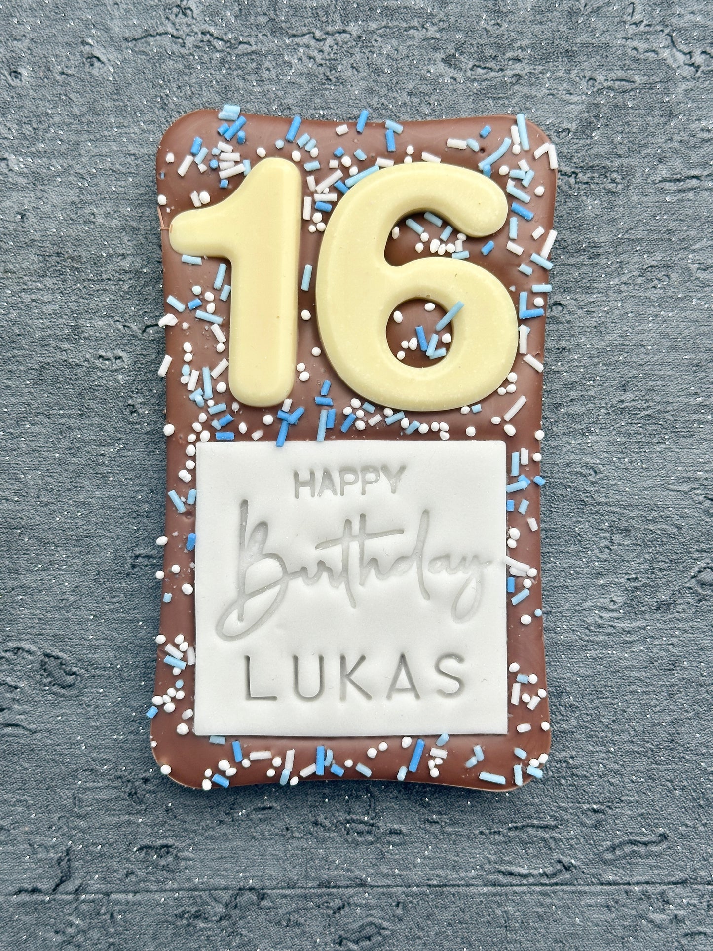 Number Birthday Chocolate Bar