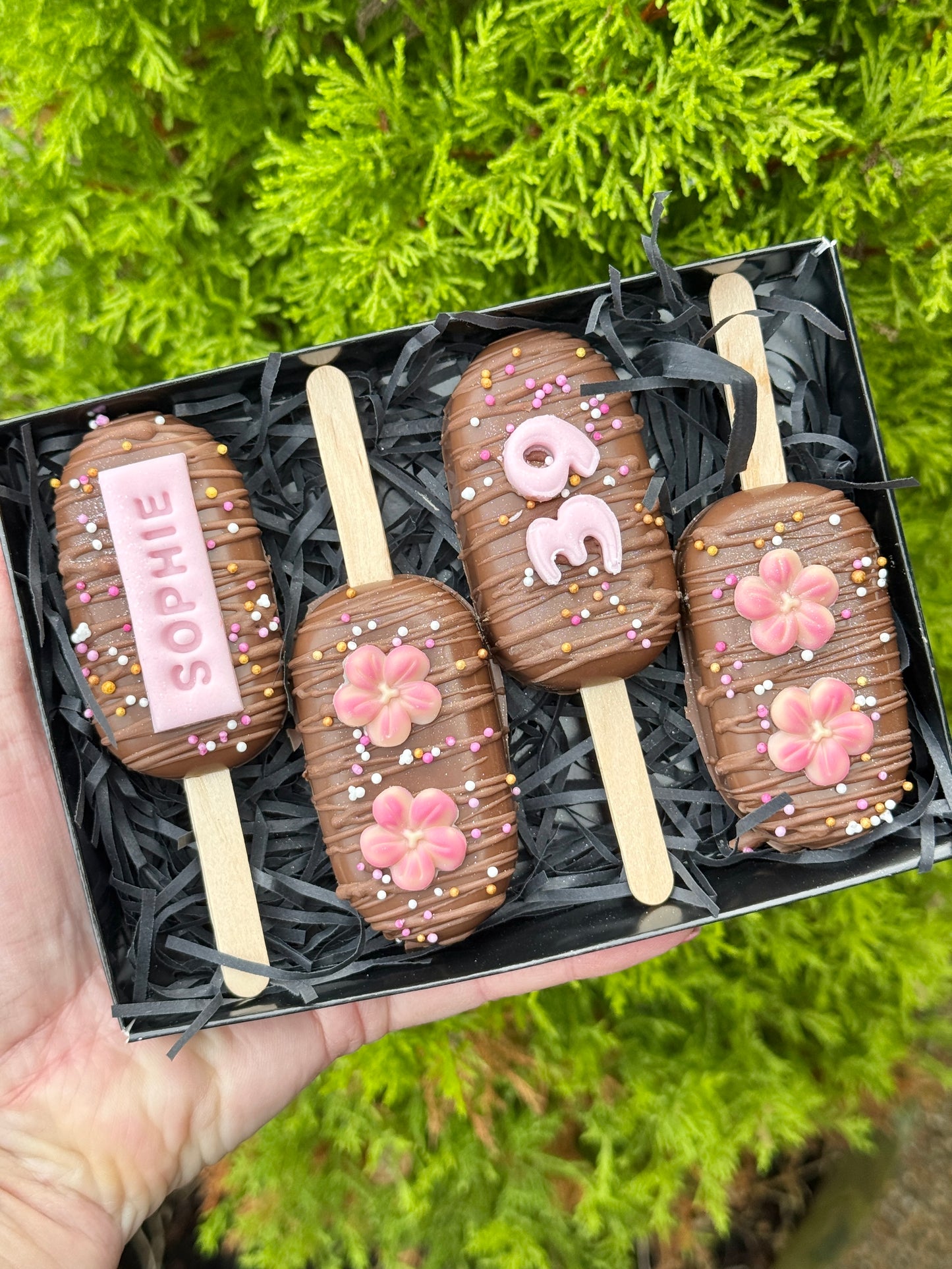 Personalised Birthday Chocolate Pops Gift Box