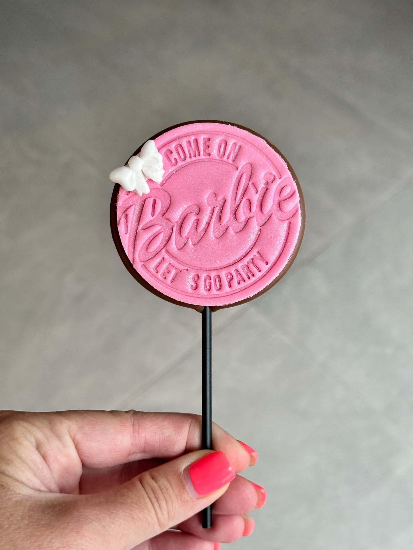 Small Round Barbie Lollipop