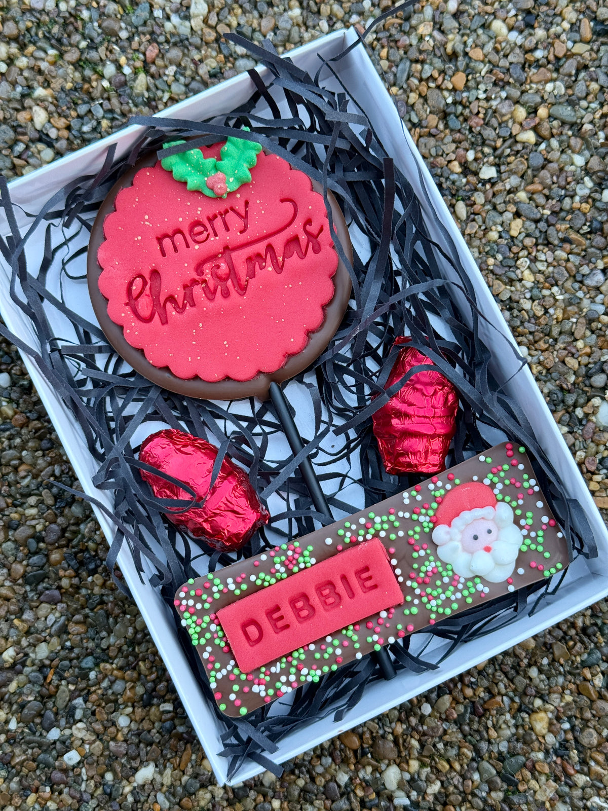Small Personalised Merry Christmas Gift Box