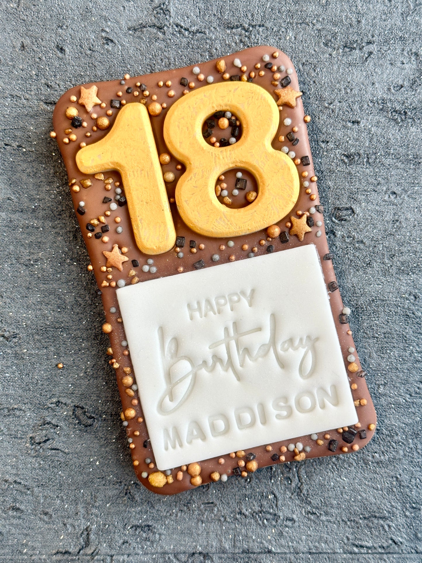 Number Birthday Chocolate Bar