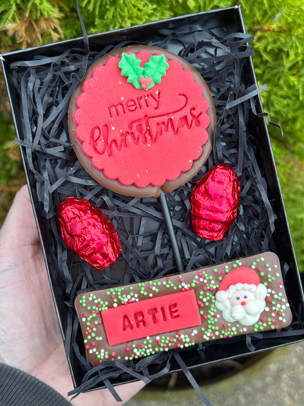 Small Personalised Merry Christmas Gift Box