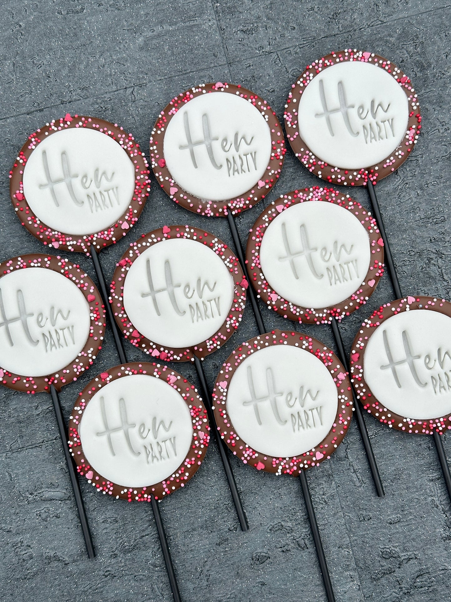 Small Round Hen Party Lollipop
