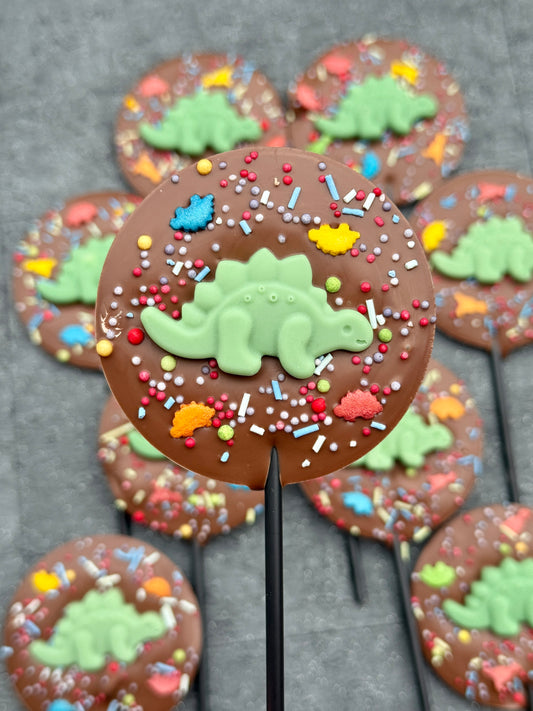 Dinosaur Chocolate Lollipop