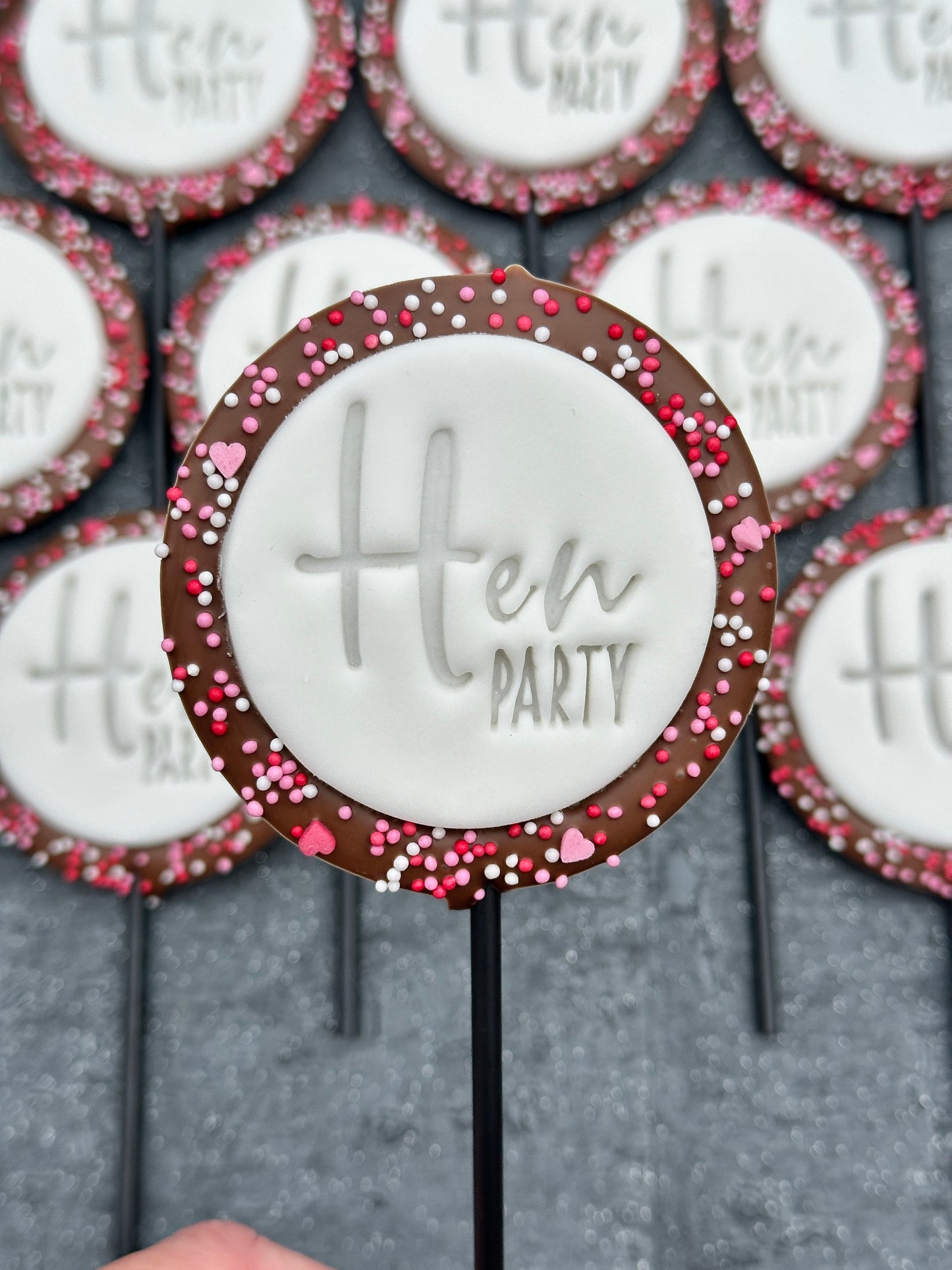 Small Round Hen Party Lollipop