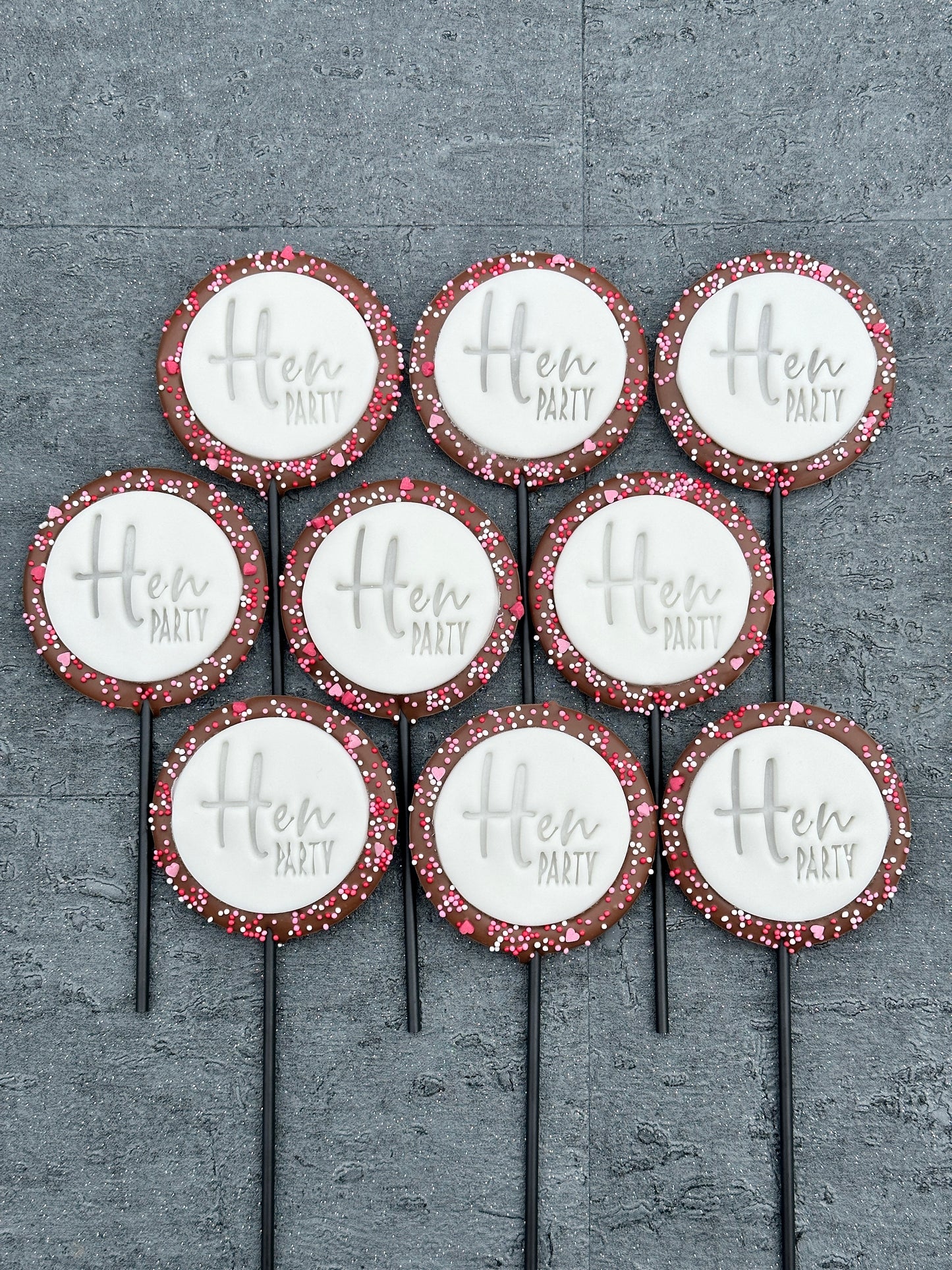 Small Round Hen Party Lollipop