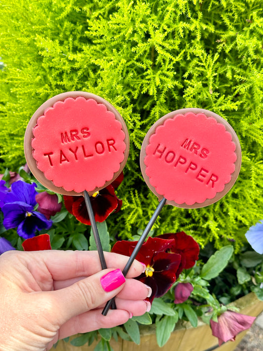 Personalised Teacher Lollipop