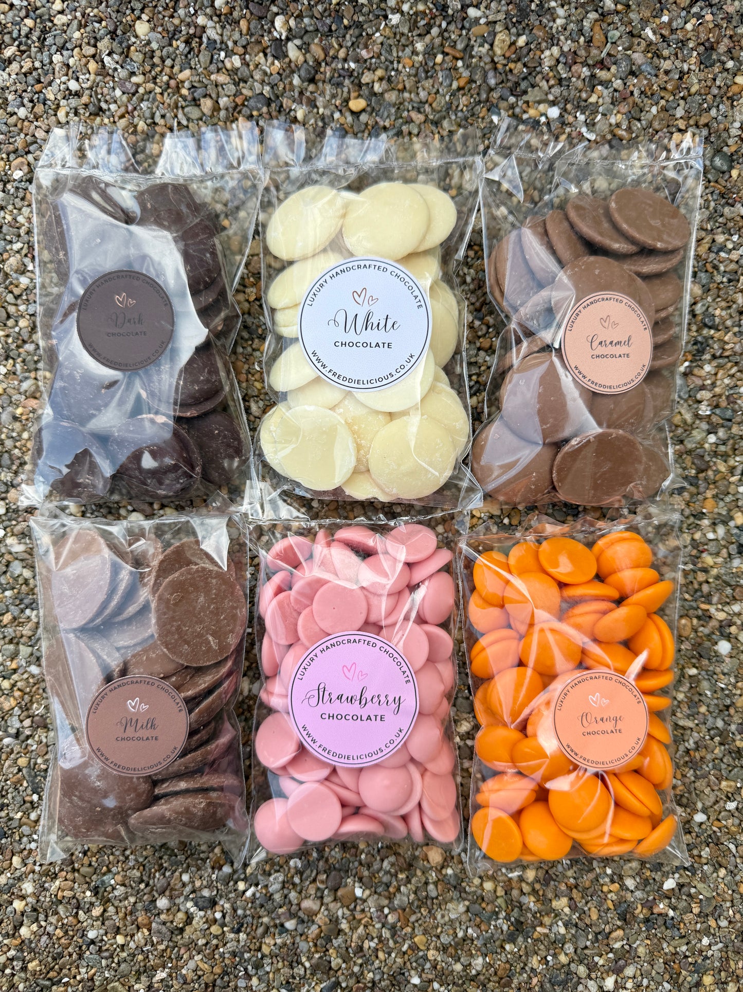 Belgian Chocolate Button Bags