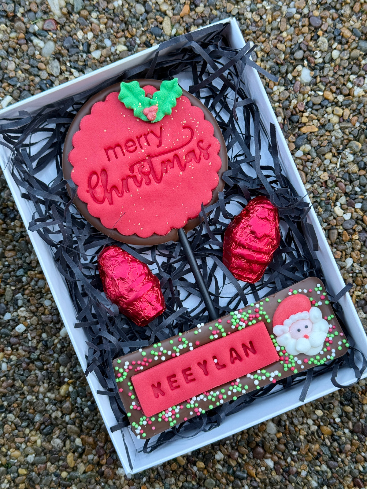 Small Personalised Merry Christmas Gift Box