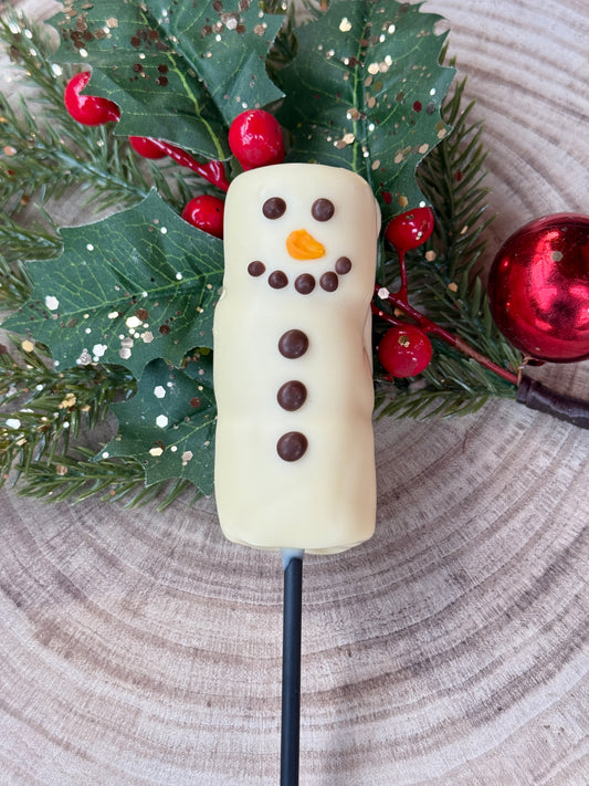 Snowman Marshmallow Pop
