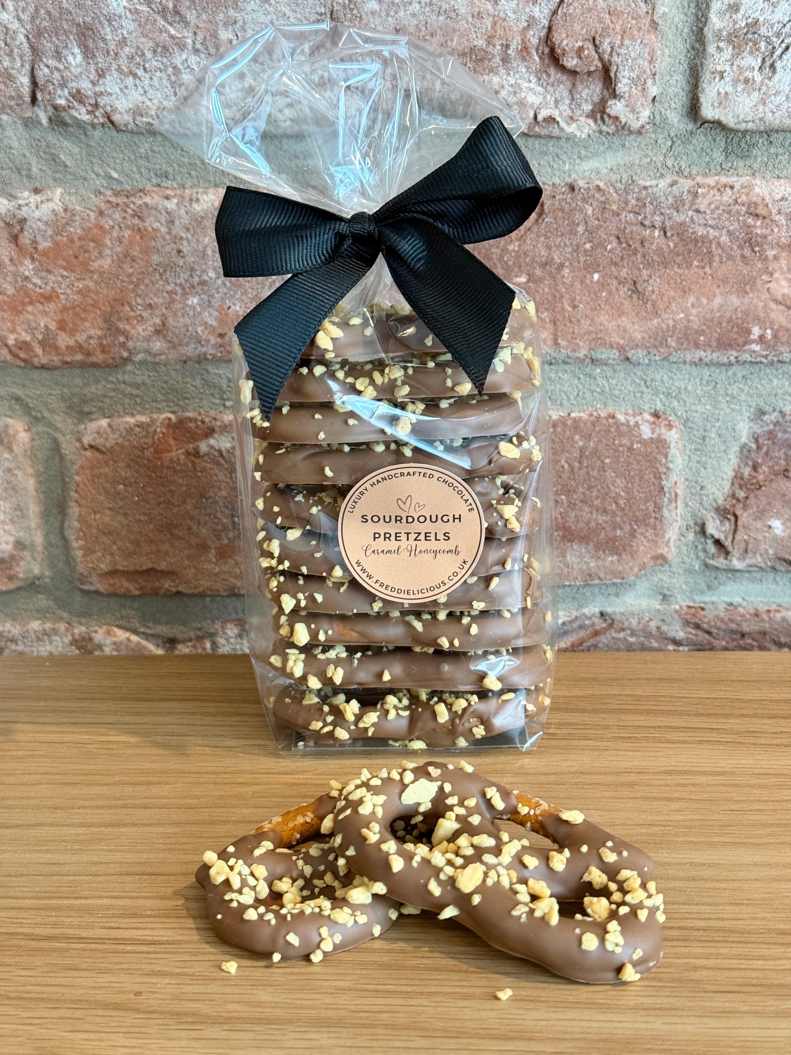 Caramel Honeycomb Pretzels