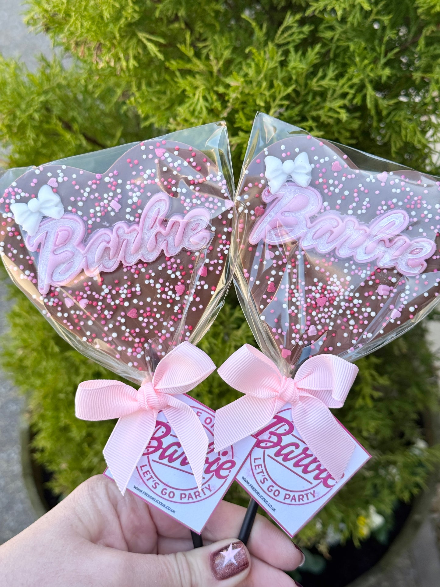 Large Barbie Heart Lollipop