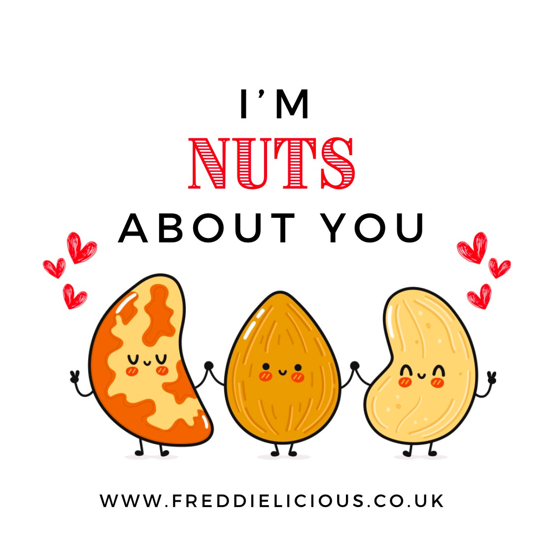 Nuts About You Heart Chocolates