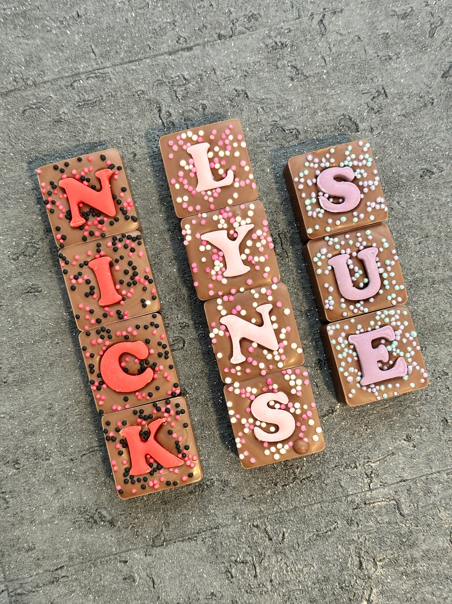 Personalised Square Letter Chocolates