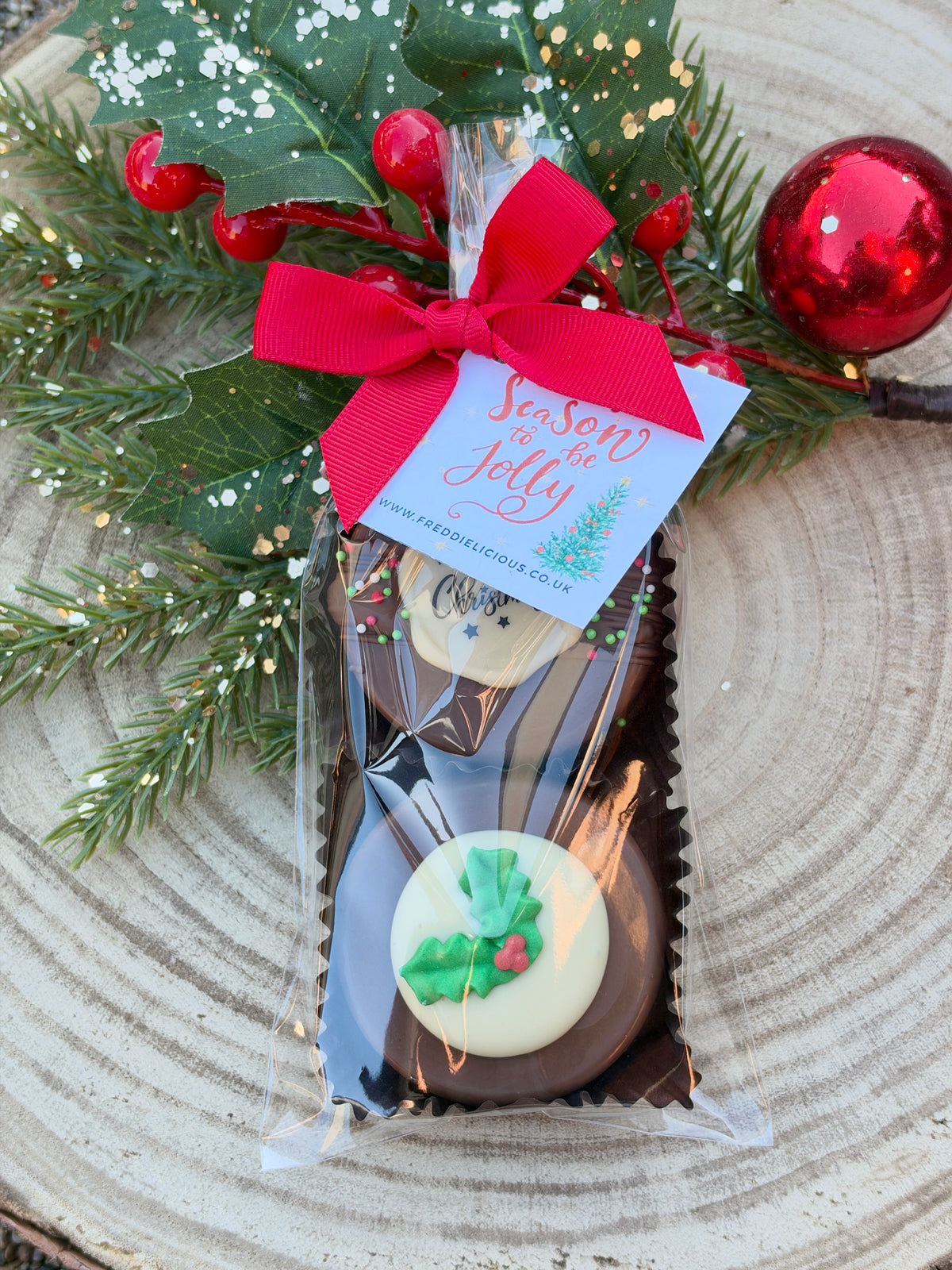 *New* Christmas 2 Chocolate Covered Biscuits