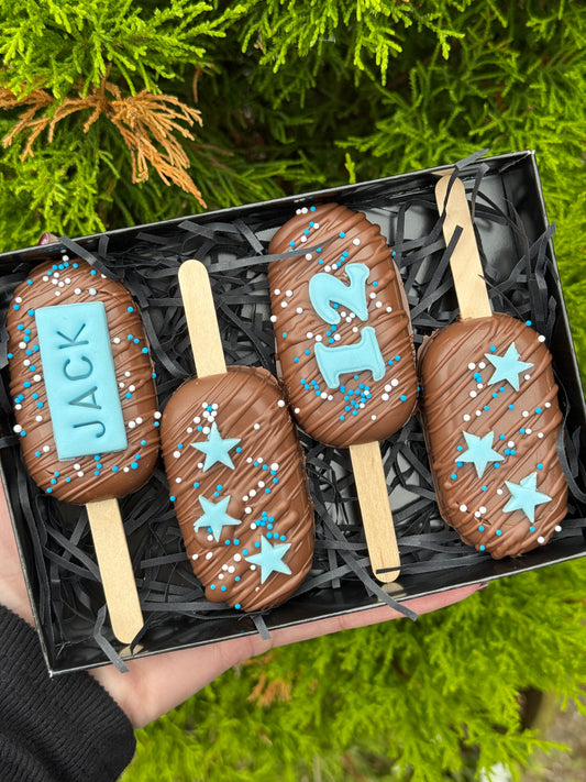 Personalised Birthday Chocolate Pops Gift Box