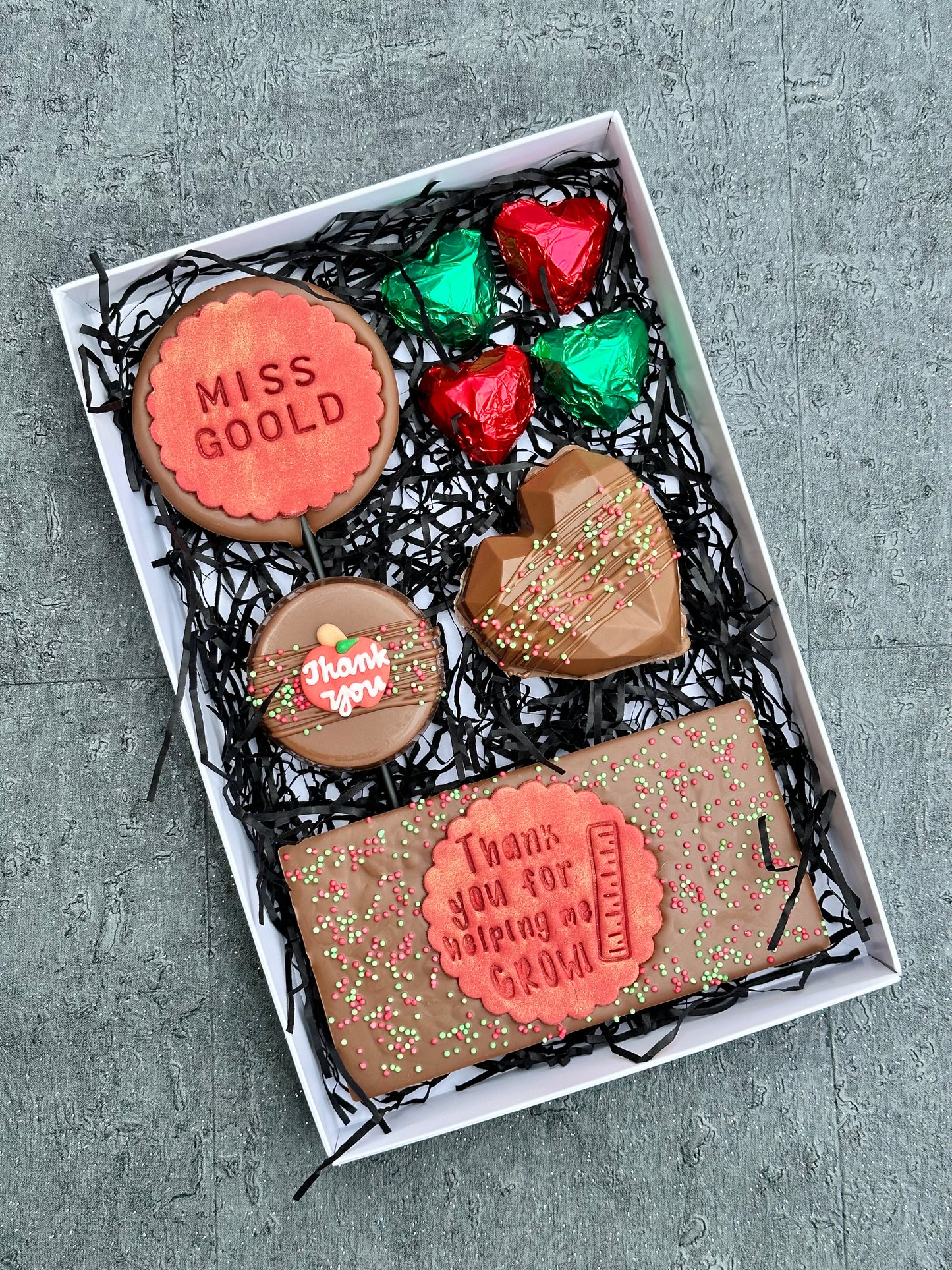 Personalised Lollipop Teacher Large Gift Box