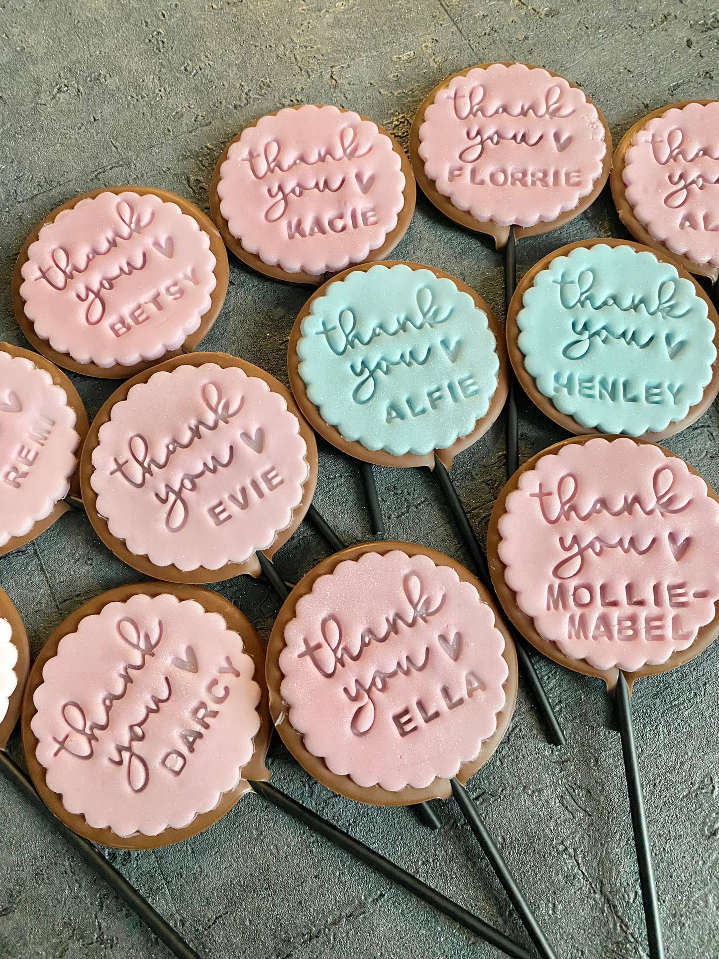 Small Round Thank You Lollipop