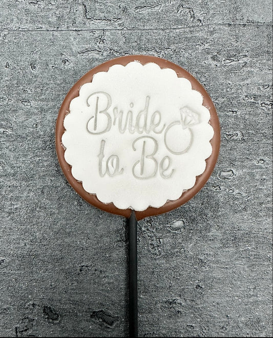 Small Bride to Be Fondant Topper Lollipop