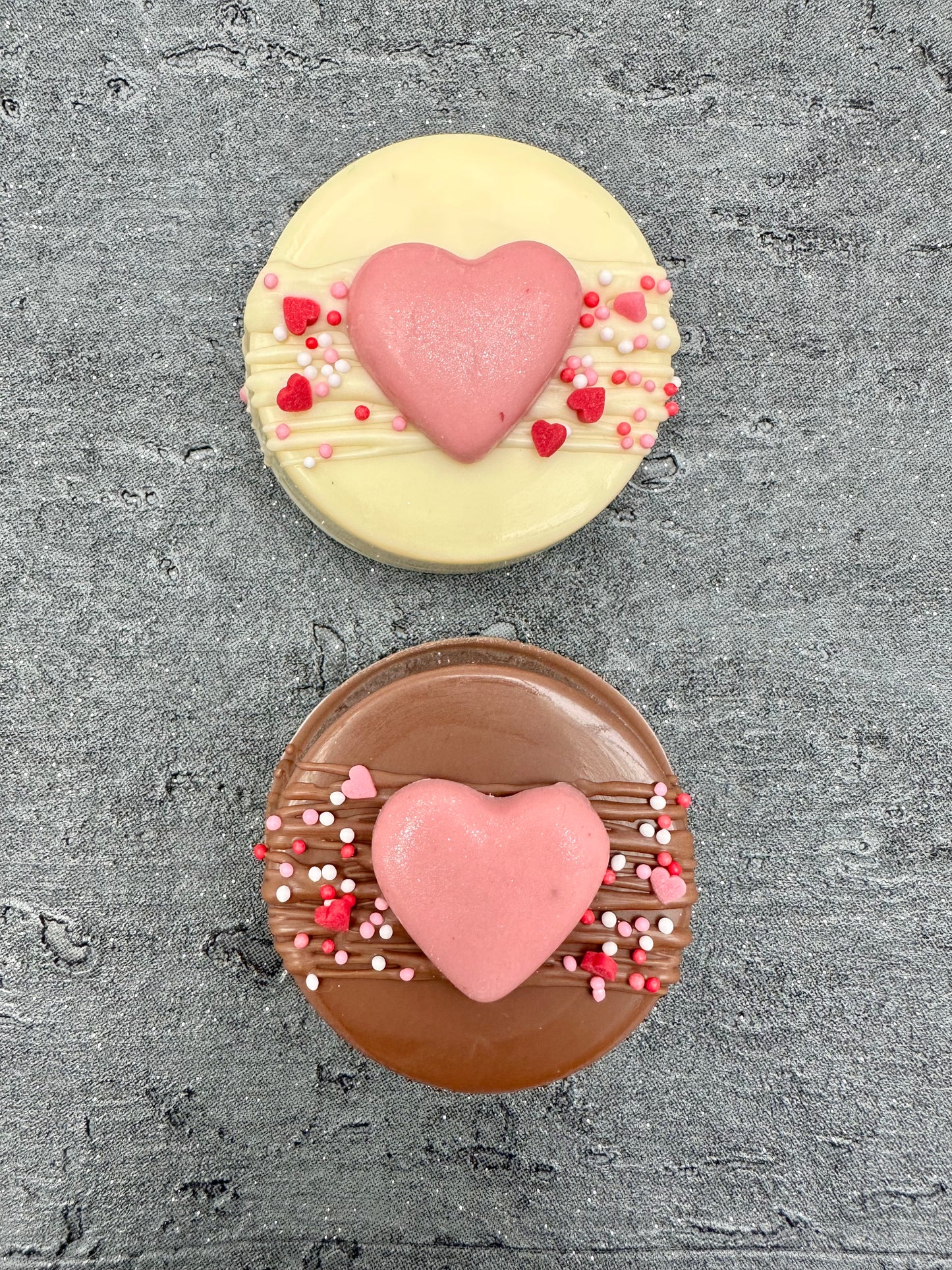 Valentine’s Heart Chocolate Covered Biscuit