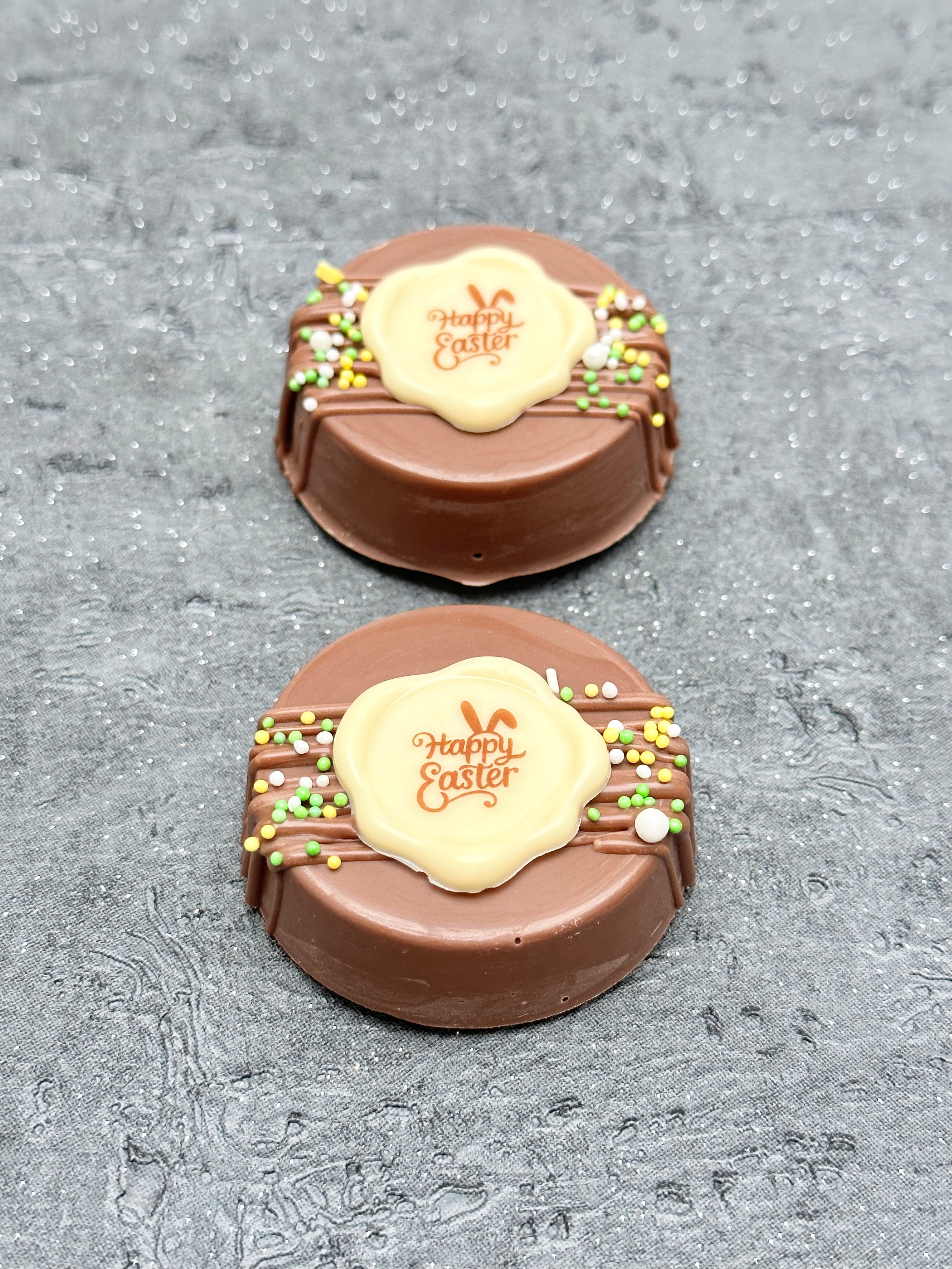 Happy Easter Chocolate Covered Biscuits