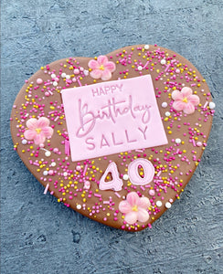 Happy Birthday Personalised Heart Bar