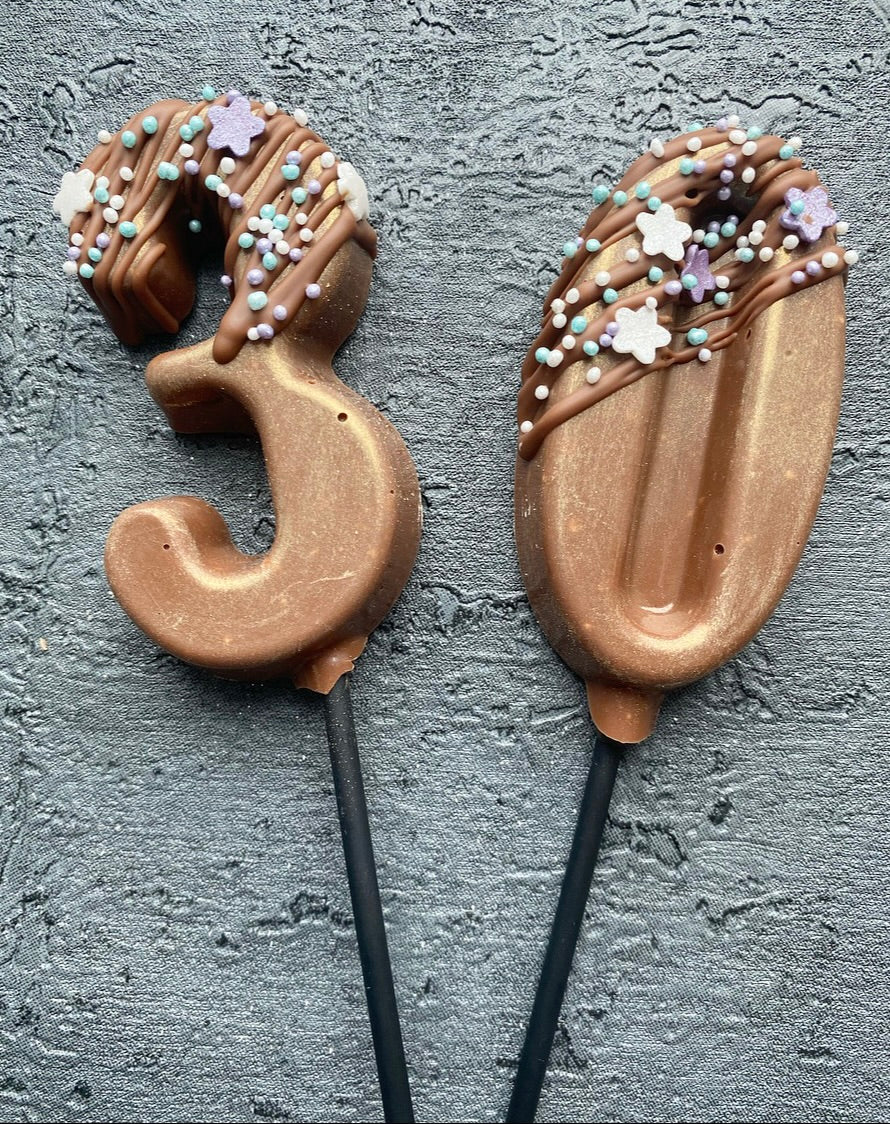 Birthday Cake Number Toppers