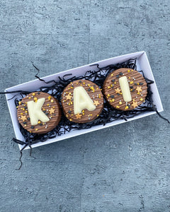 Personalised Name Chocolate Covered Biscuits Gift Box