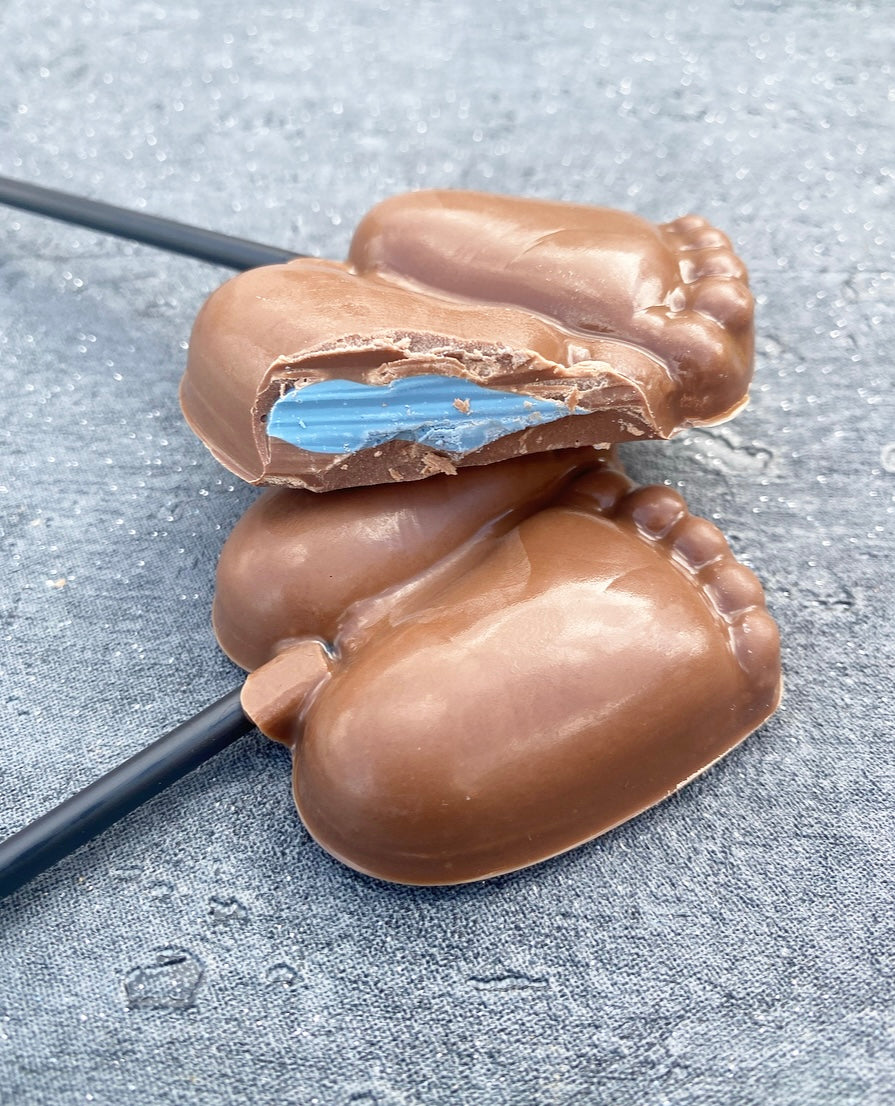 Gender Reveal Baby Feet Lollipop