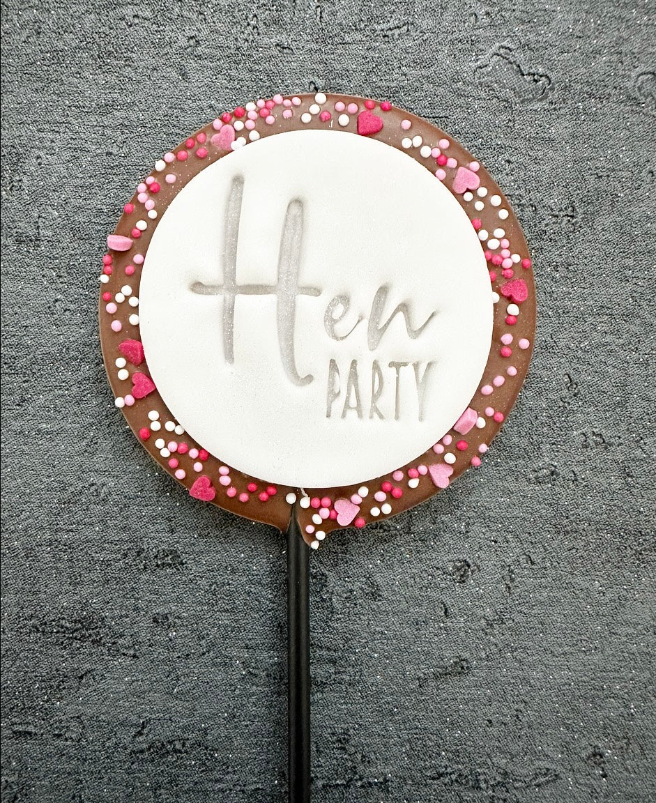 Small Round Hen Party Lollipop