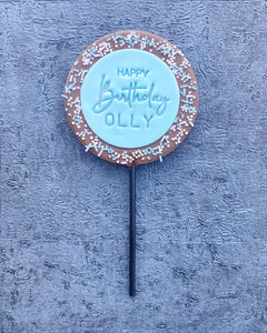 Large Personalised Happy Birthday Lollipop