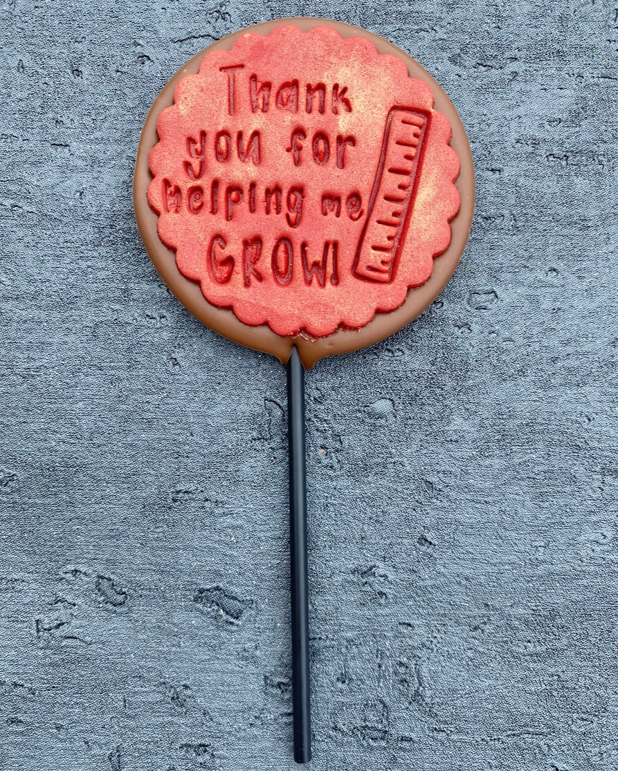 Thank You for Helping Me Grow Lollipop
